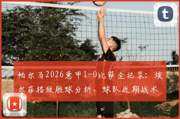 帕尔马2026意甲1-0比萨全记录:埃尔菲格致胜球分析,球队近期战术状态一览