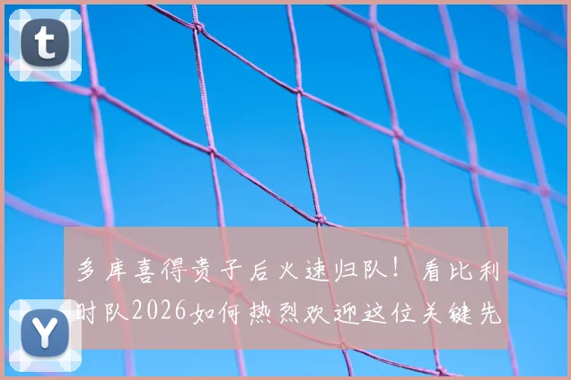 多库喜得贵子后火速归队！看比利时队2026如何热烈欢迎这位关键先生